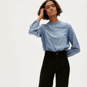 Everlane double gauze shirted shirt small